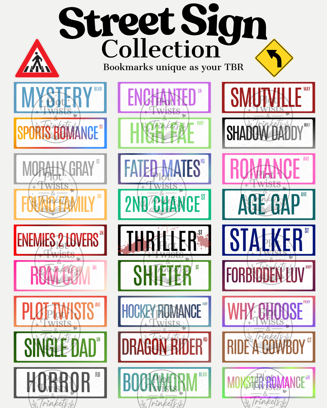 Street Sign Bookmark